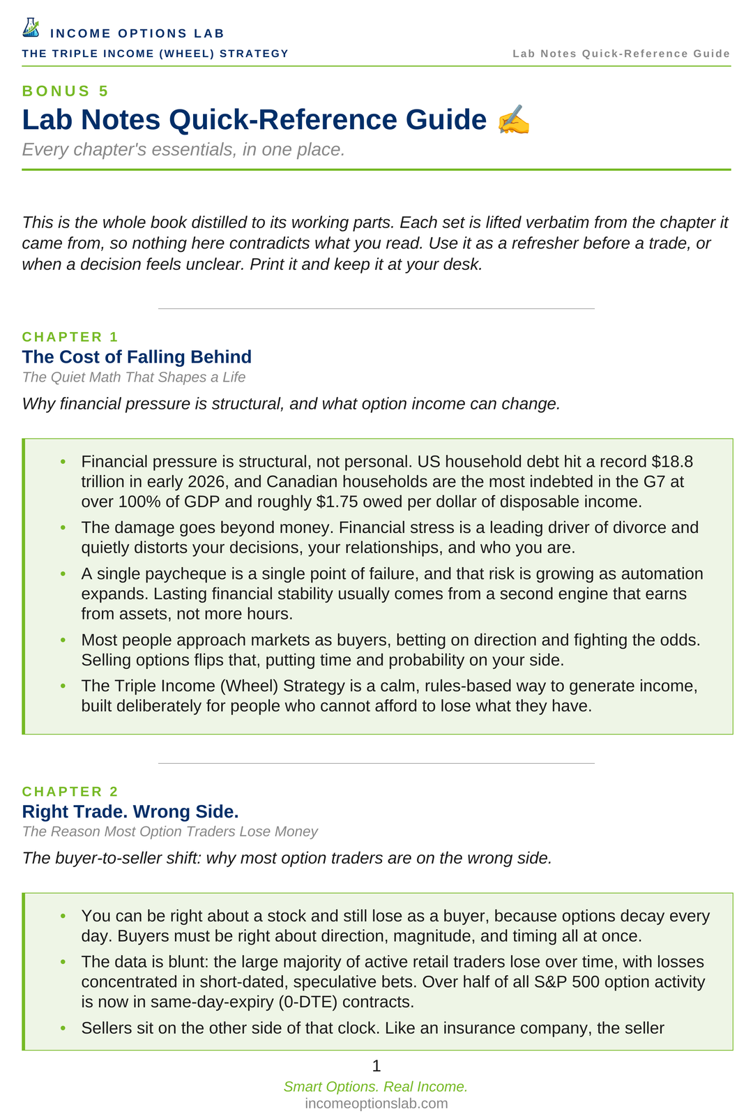 Lab Notes Quick-Reference Guide page preview.